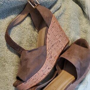 Hot Tomato Women's Cork Wedge Sandals